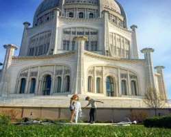 He shared his photograph at Baha'i House of Worship on his Instagram in April 2017.